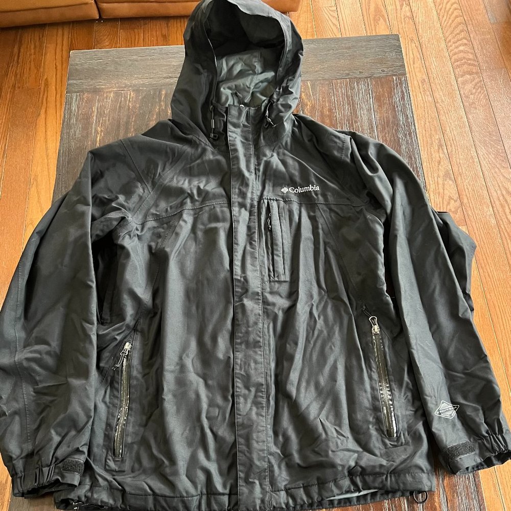 Columbia Omni-Heat Men’s Hooded Black Jacket M